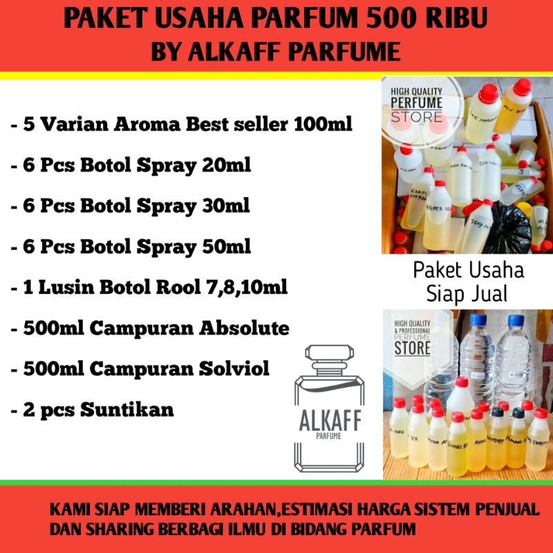 PAKET USAHA PARFUM / Usaha Parfum / Paket Usaha Parfum Reffil 500 Ribu