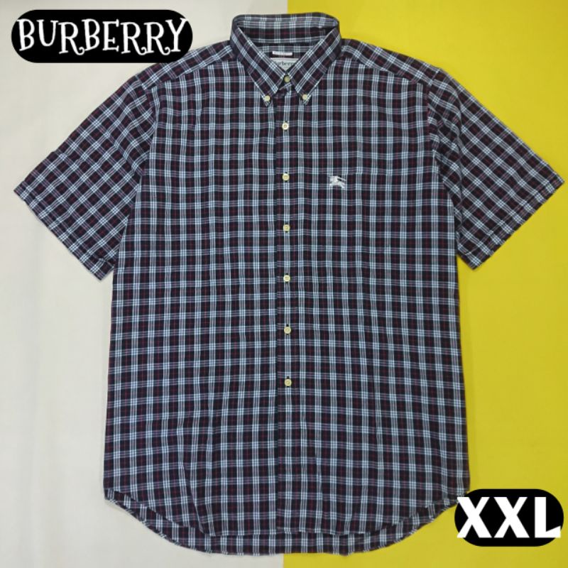 Kemeja Burberrys Size XXL Nova Check Lengan Pendek