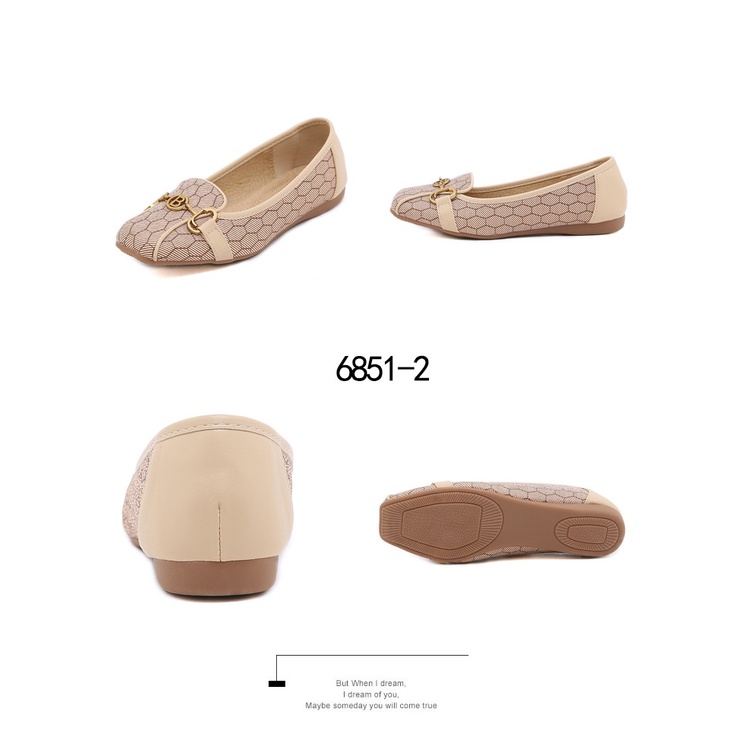 Bo Monogram Logo B Flat Shoes #6851-2