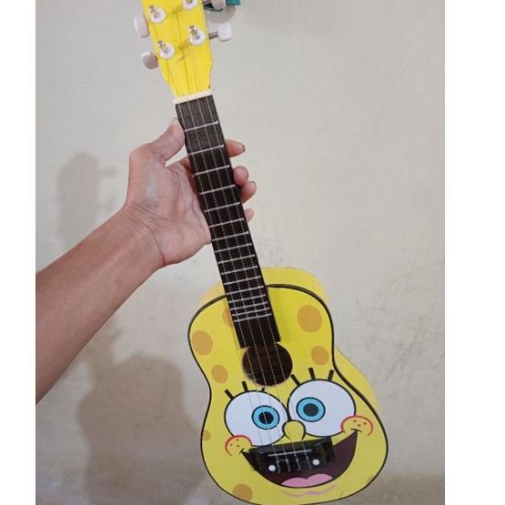 Hot Sell.. ukulele gambar spiderman/ukulele kado hadiah/gitar mini murah/kentrung senar 4 & senar 3