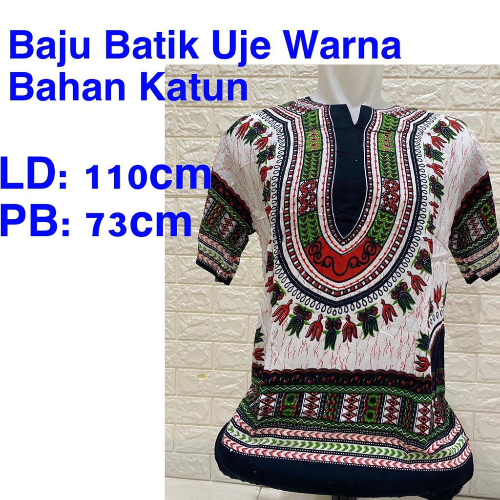 BAJU BATIK UJE BANGKOK ( UNISEX ) REAL PICT ALL SIZE