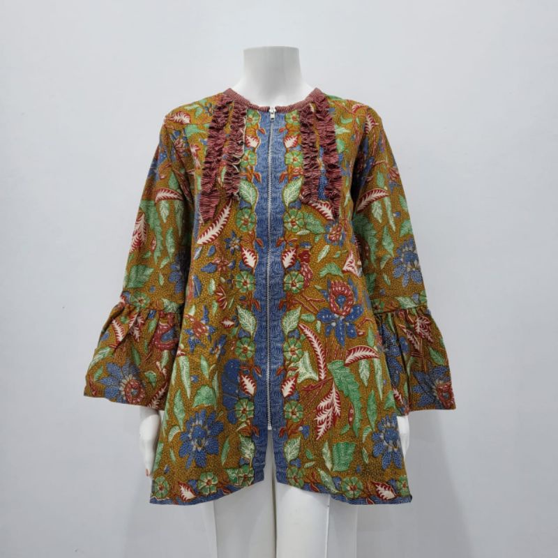 DAYARDHI blouse batik baju atasan batik wanita batik kerja wanita tiga negeri-Tiga negeri