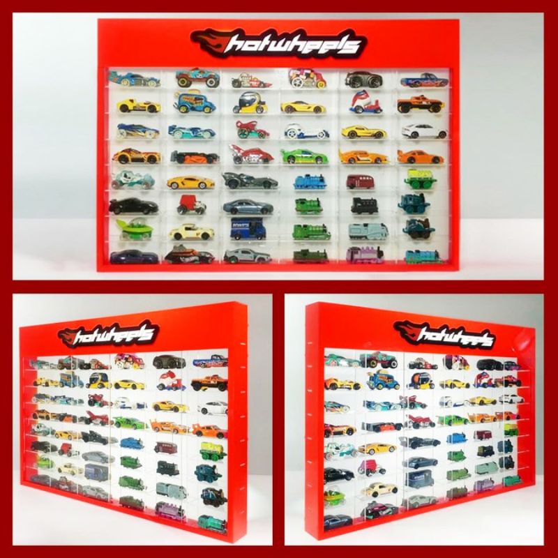 rak Hotwheels tomica 48 slot akrilik cars diecast Hotwheels rak acrylic