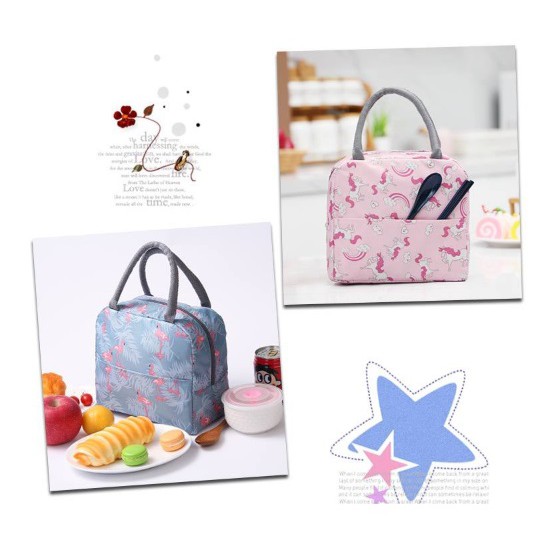 [BIG SALE] Lunch / Cooler Bag Tas Bekal Makanan Flamingo New (free ice jelly)