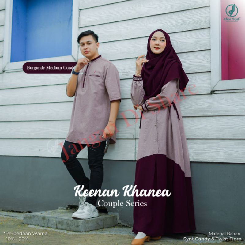 READY SIAP KIRIM❤COUPLE SET KEENAN KHANEEA ORI BY ALWA HIJAB||SIZE TULIS DICATATAN