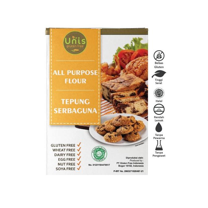 

BAYAR DITEMPAT Unis Gluten Free, Tepung Serbaguna Bebas Gluten (500 gram)