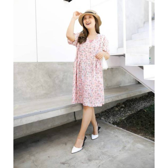 PAKAiAN WANITA - AYANA MIDI DRESS - DRESS WANITA - CASUAL - PAKAIAN TERLARIS