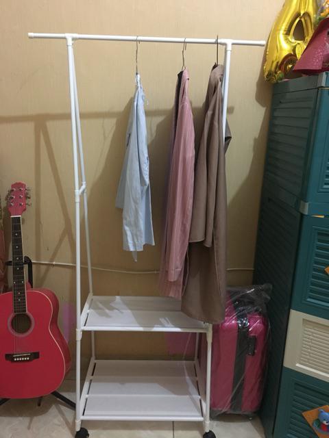 Triangle Stand Hanger Standing Rak Serbaguna Gantungan Serbaguna