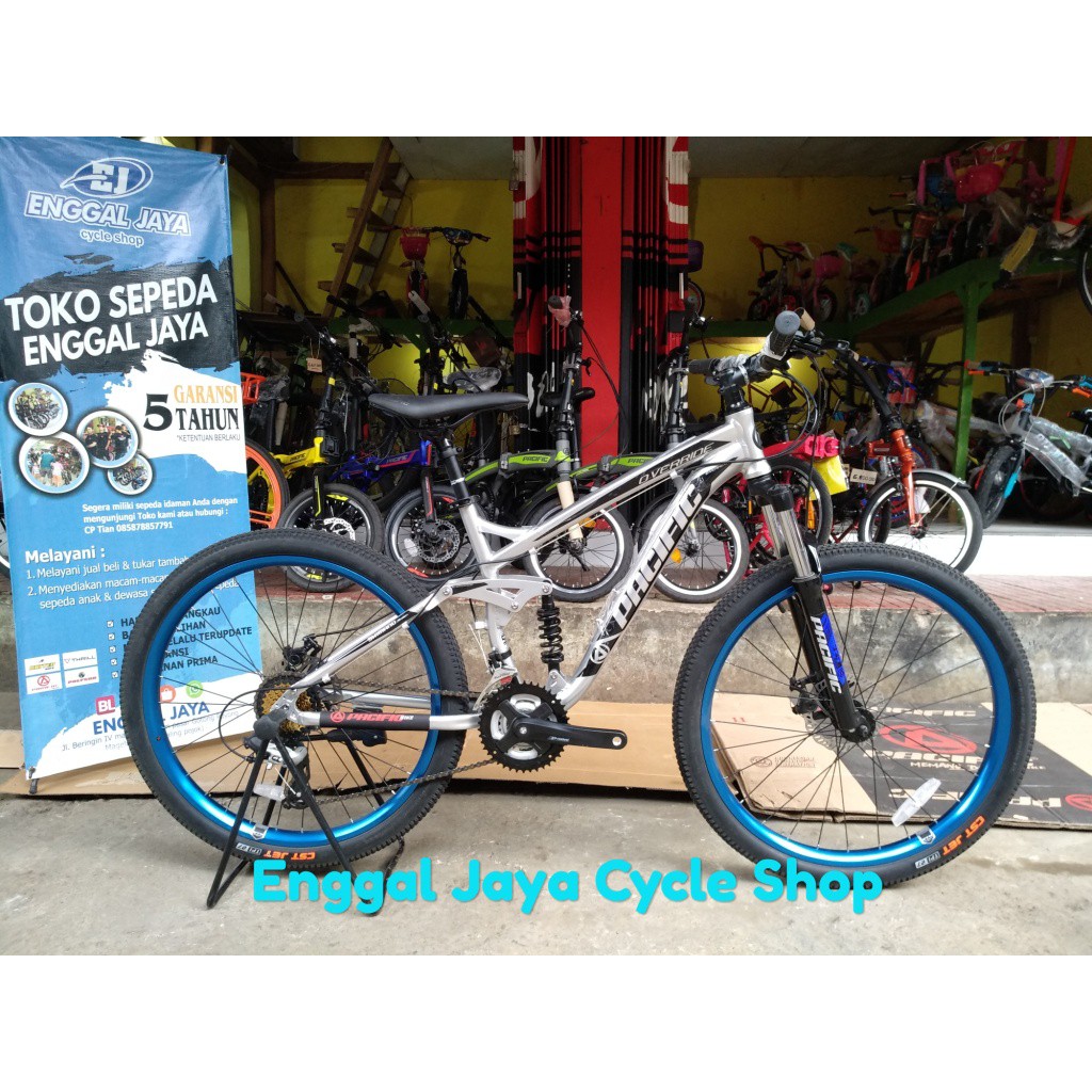 Sepeda Mtb Fullsus Pacific Override Alloy Garansi 5Th