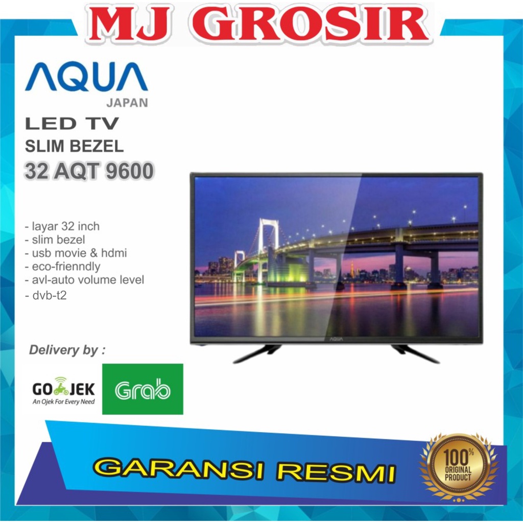 PROMO LED TV AQUA 32&quot; 32AQT9600 32 INCH USB MOVIE HDMI DIGITAL DVBT2