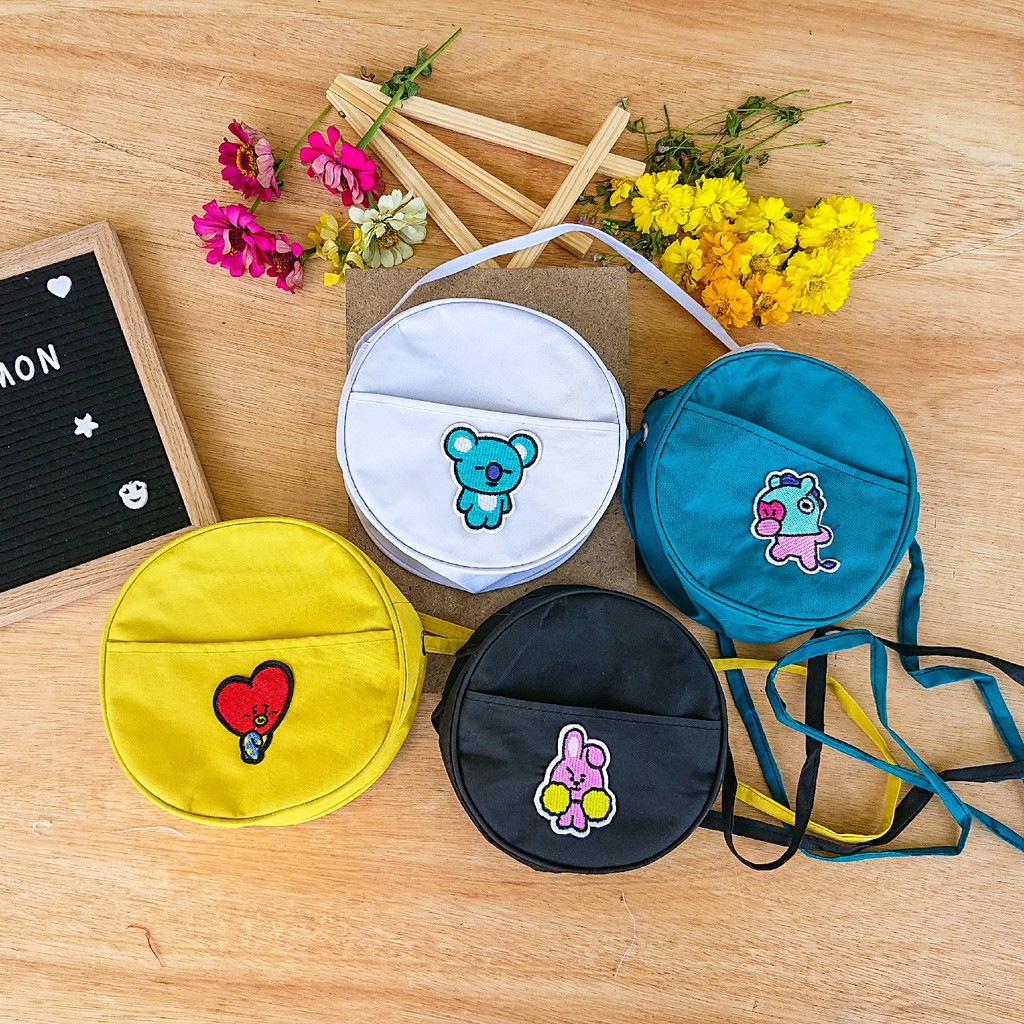 tas bts selempang armybts tas untuk kado para army tas bts korea karakter BT12