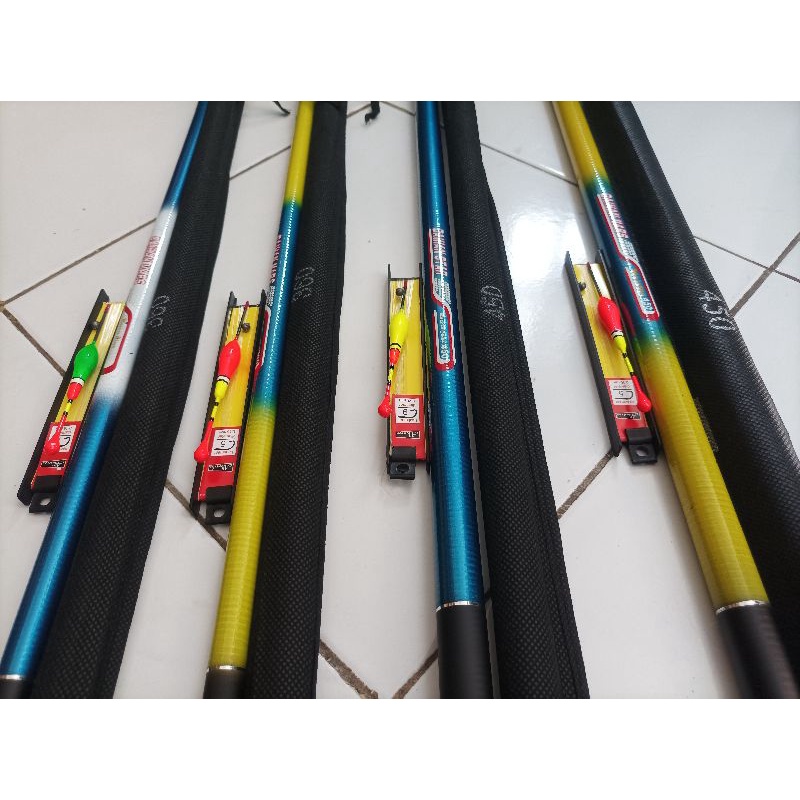 1 Set Joran Tegek Daihan Panjang 1.8M - 4.5M Lengkap Tinggal Pakai