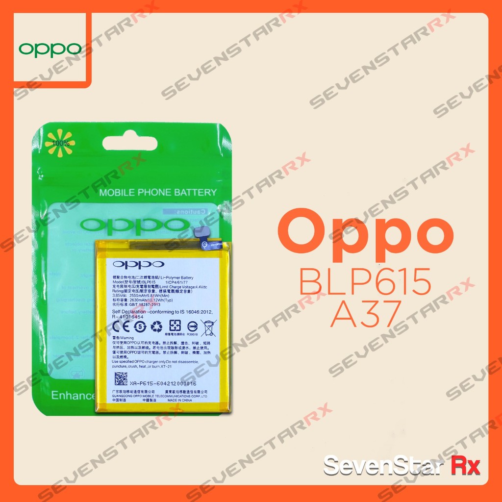 Batre Baterai Battery Oppo A37 Neo 9 BLP615 | Shopee Indonesia