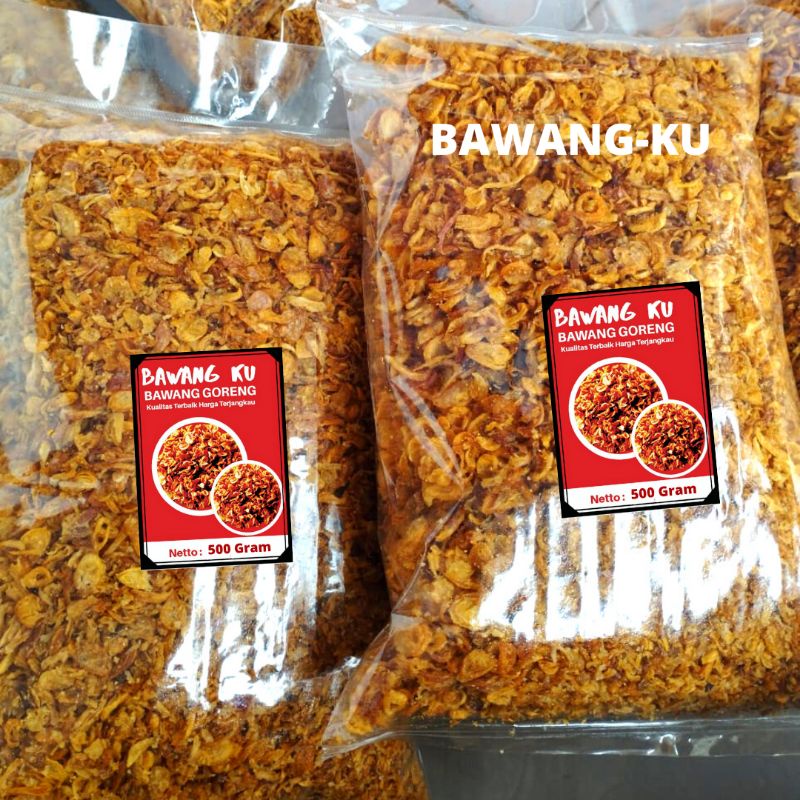 Bawang Goreng  Bawang-Ku 1kg ( 1000 Gram )