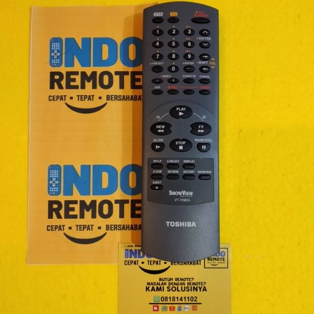 Remote TV Toshiba Showview VT - 729EG