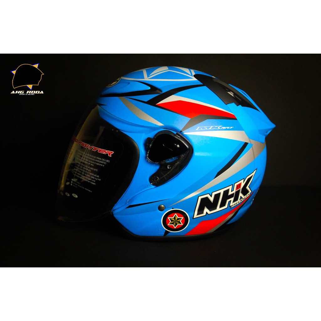 HELM NHK R6 MOTIF SERGIO BLUE ESTRELLA GALICIA  | HALLFACE NHK R6
