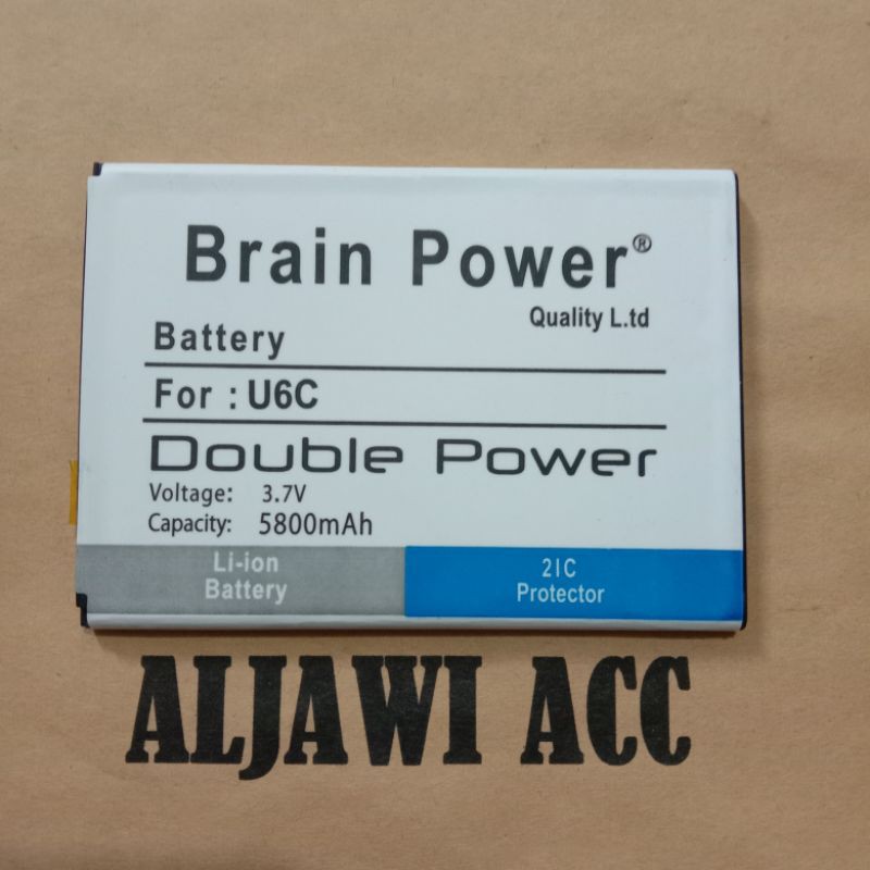 Baterai Bt Batre Battery Evercoss Cross U6C Extrem 2 Double Power Brain Power