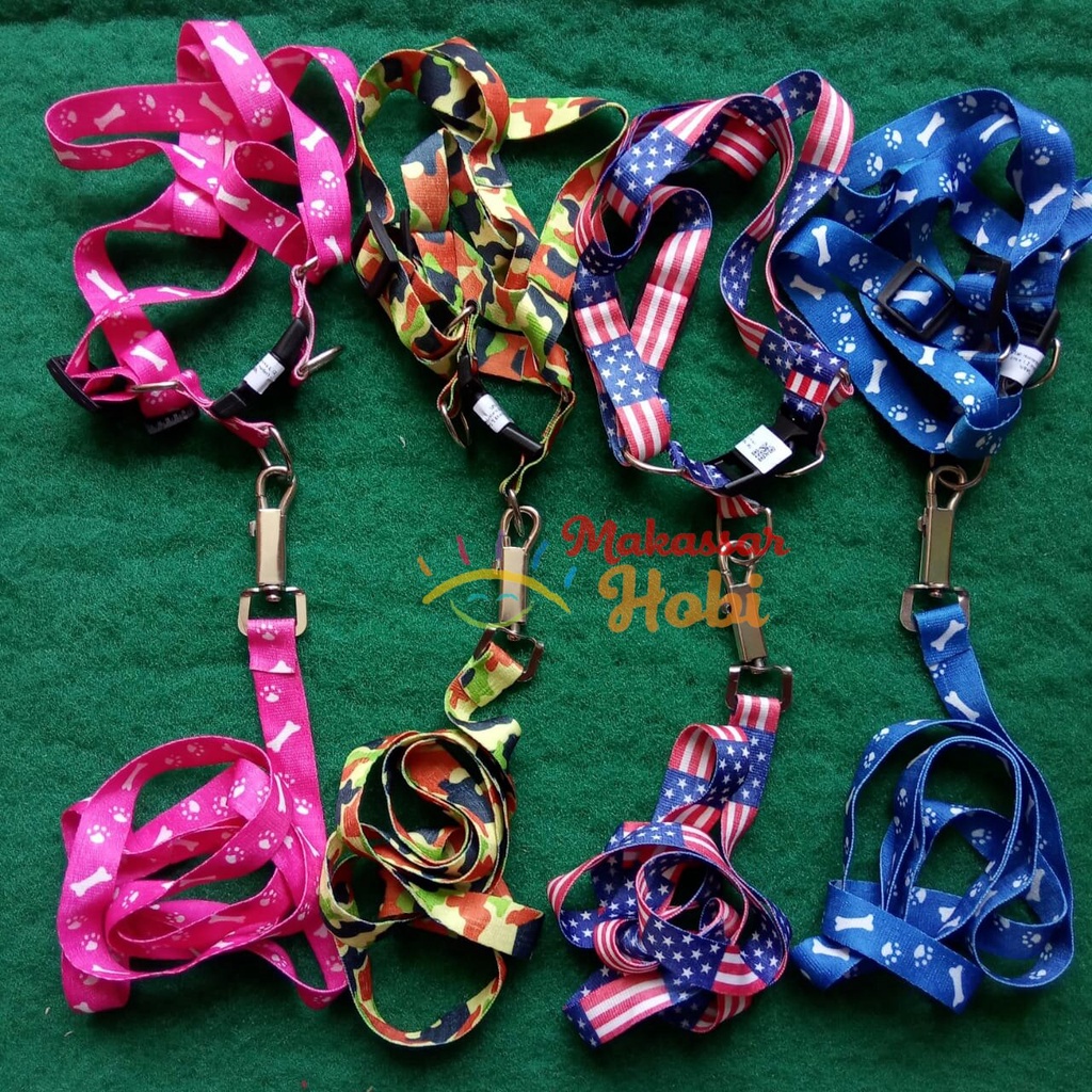 Tali Tuntun Harness L Rompi Pet Leash Adjustable Kucing Anjing Besar