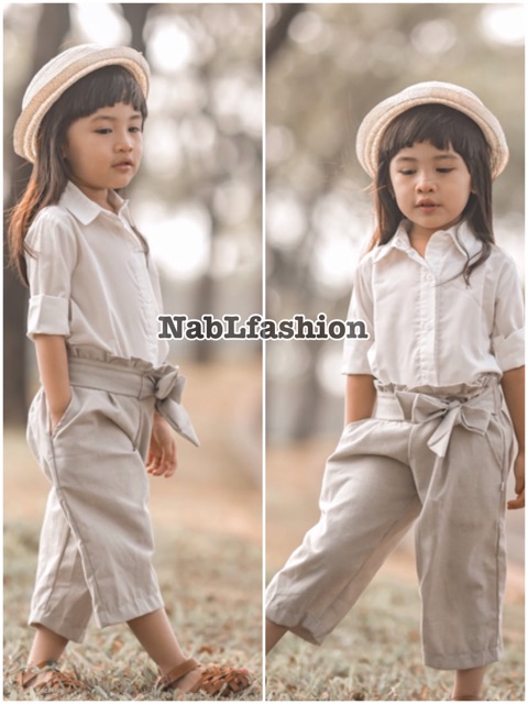 Celana kulot anak big bow pita anak perempuan 2-7 tahun ponny pants nablfashion