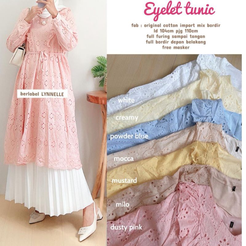 eyelet tunik