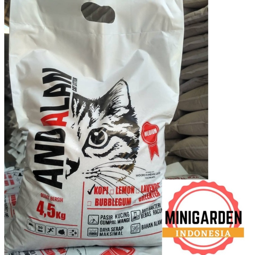 PASIR KUCING GUMPAL WANGI KARUNG 4,5LITER ANDALAN cat litter aromatic