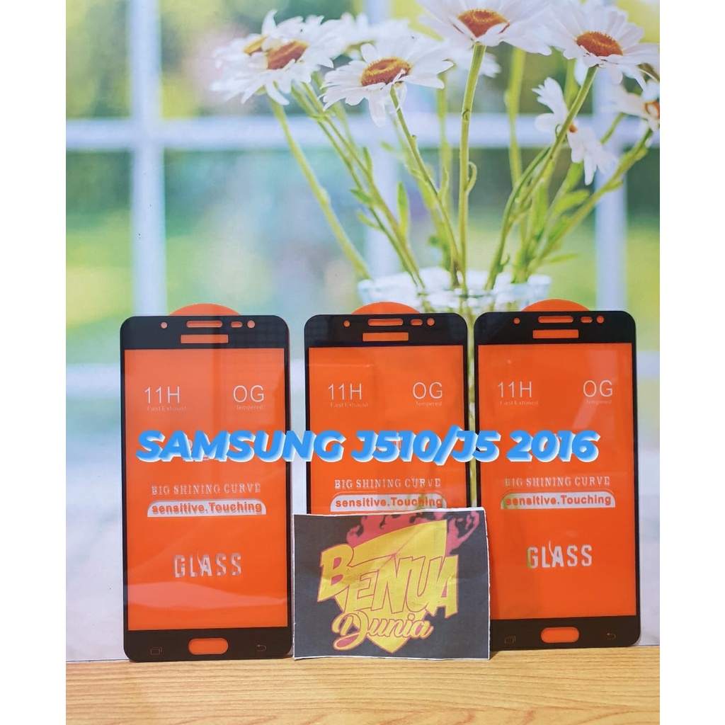 ANTI GORES KACA SAMSUNG J510 / J5 2016 - TEMPERED GLASS FULL LEM 9D TEMPER GLASS J510- BD