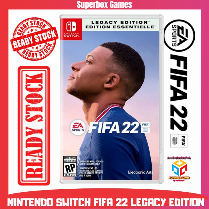 FIFA 22 SWITCH FIFA22 NINTENDO SWITCH GAME FIFA 2022 LEGACY EDITION