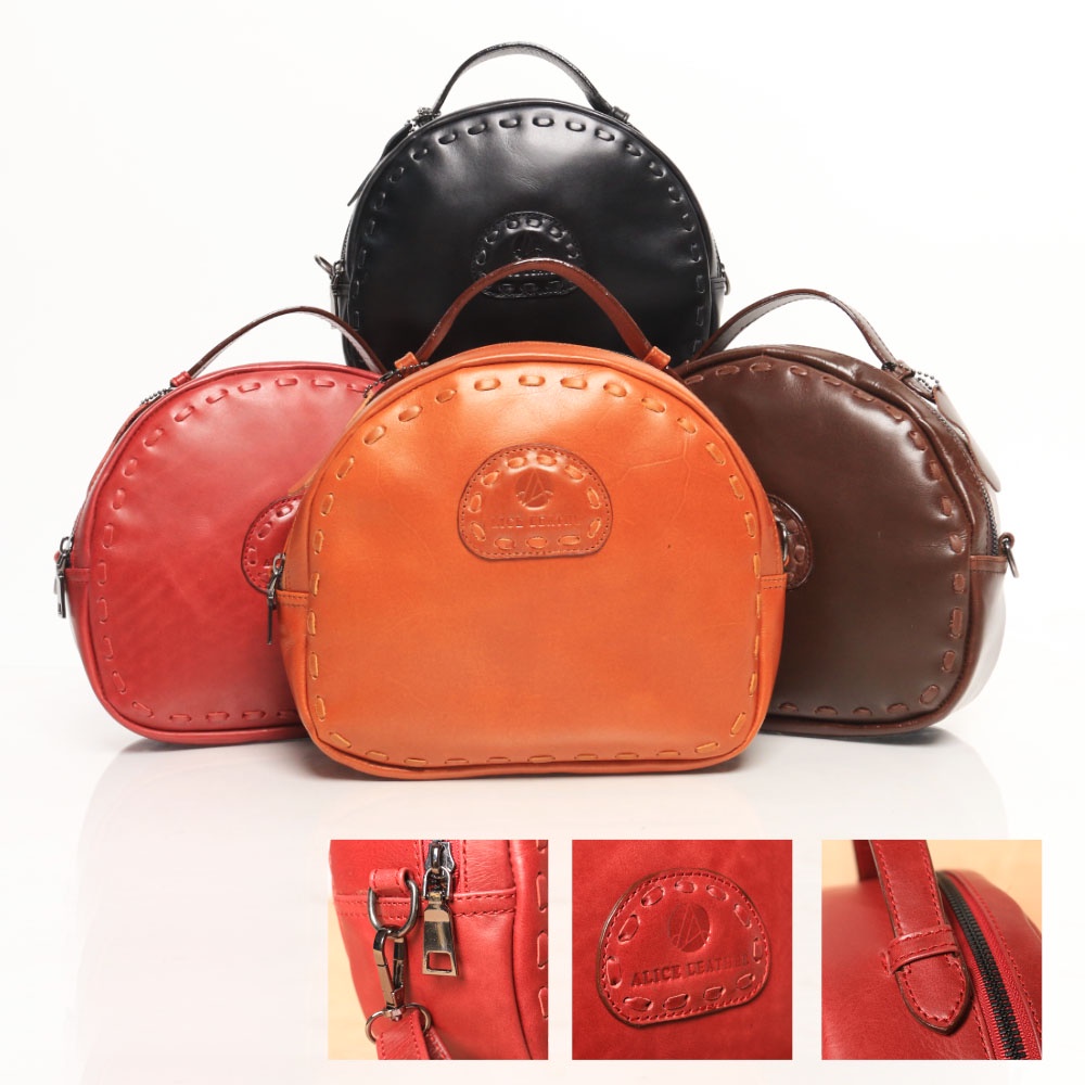 SLINGBAG WANITA IMPORT AL04B TAS SELEMPANG WANITA TAS FASHION KULIT LOKAL TAS KULIAH ALICE LEATHER