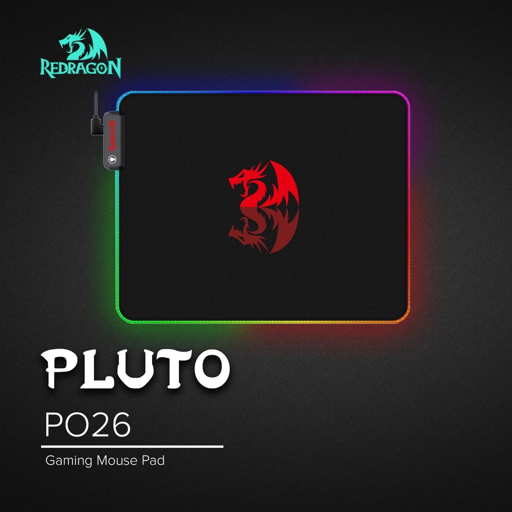 Mouse pad Gaming Redragon soft RGB PLUTO P026 - Mousepad mat - Alas mouse