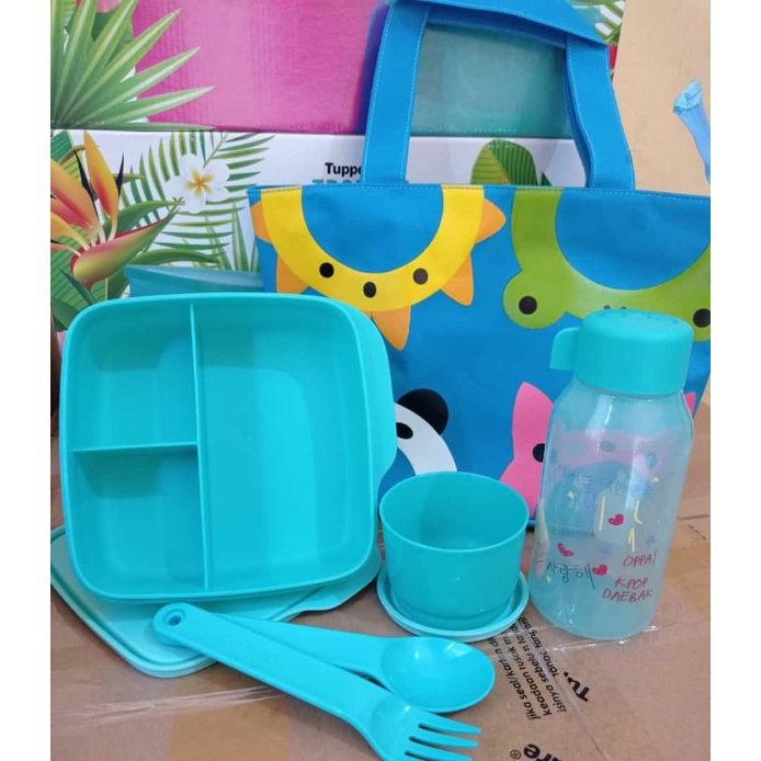 Lunch box set tupperware tosca tepak makan anak dewasa komplit