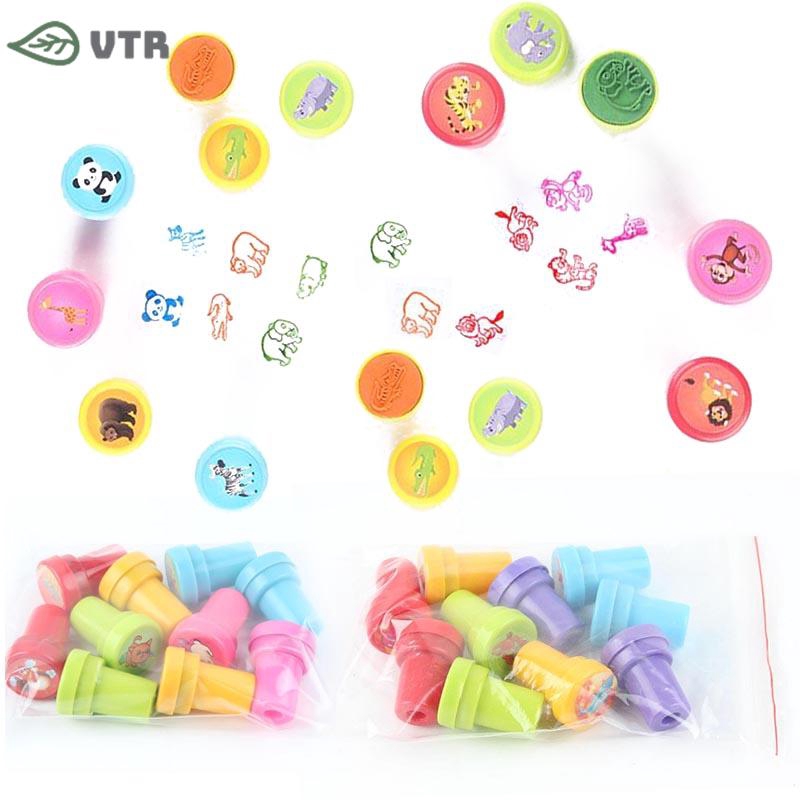 Mainan Stempel Kartun Hewan Peternakan Bawah Laut Untuk Koleksi