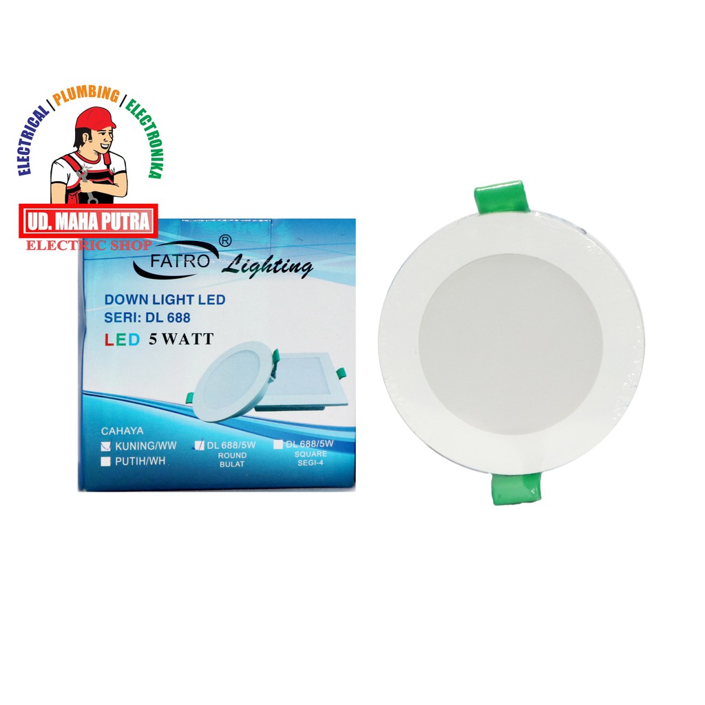LAMPU DOWN LIGHT  LED 5 WATT BULAT 688R  FATRO