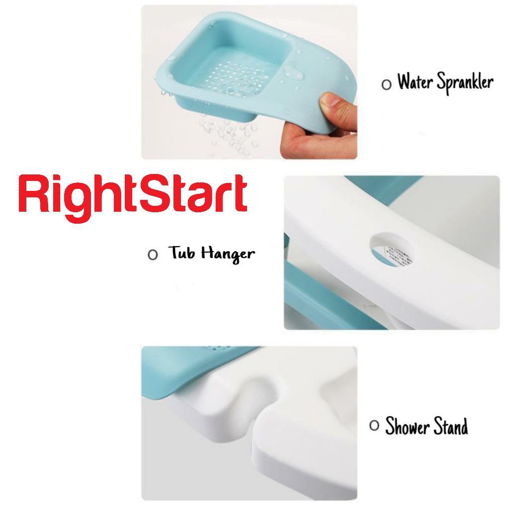 RIGHT START MEGA WHITE HOT FOLDING BATH TUB