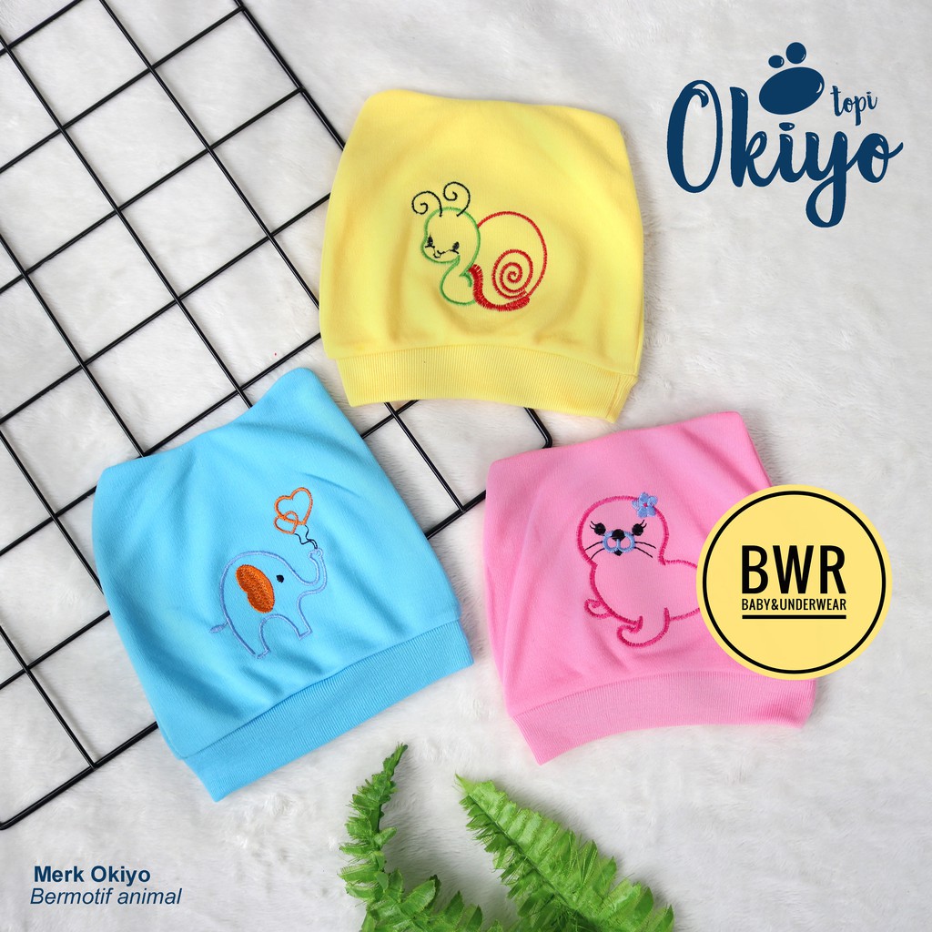 Topi Kupluk Bayi New Born Murah | Topi OKIYO 02 Bayi Baru Lahir 0-3 M Knot Baby Hat - Bwr IX