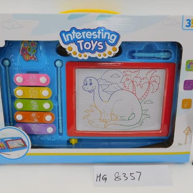 Mainan Papan Tulis Drawing Board + Alat Musik Xylophone( 8357 )