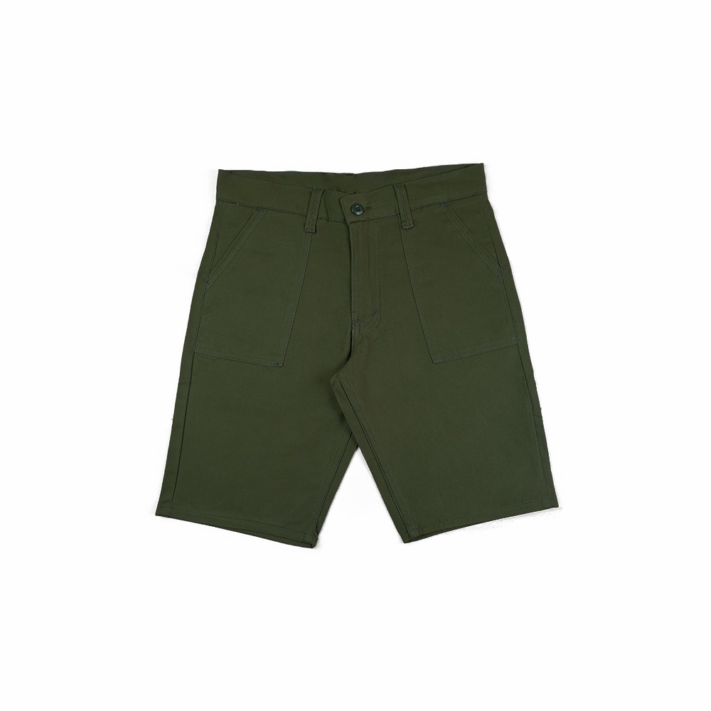 CELANA PENDEK FATIGUE / CHINO FATIGUE SHORT PANTS / GREEN ARMY