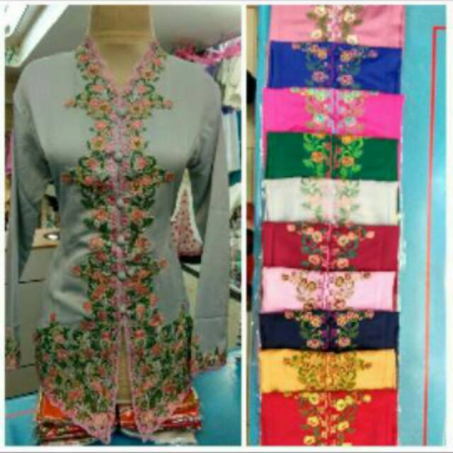 Atasan kebaya bordir katun jepang