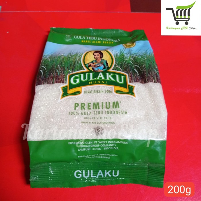 Jual Gula Gulaku Varian Putih Premium Kemasan 200gr Per Dus Isi 60 Bks Shopee Indonesia 