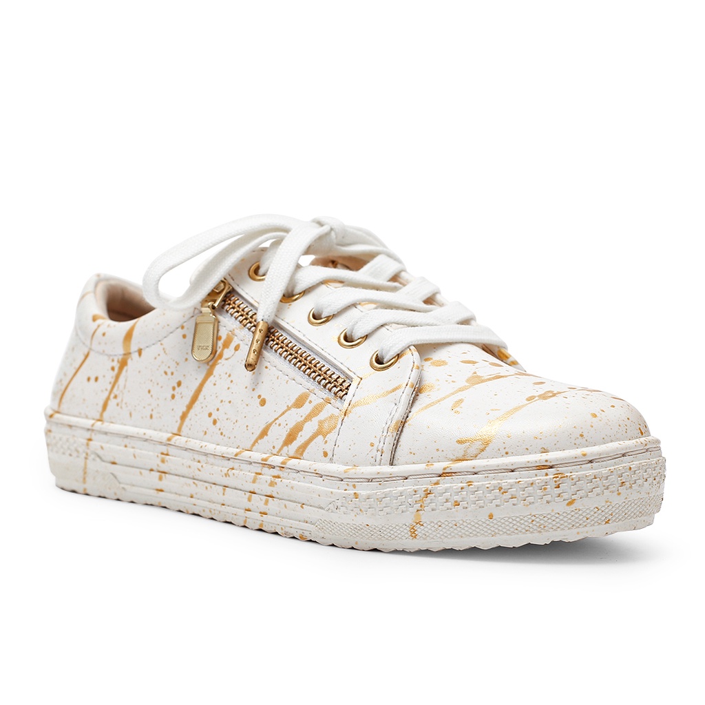 KHK by Khakikakiku Mary Splash Gold Sneakers