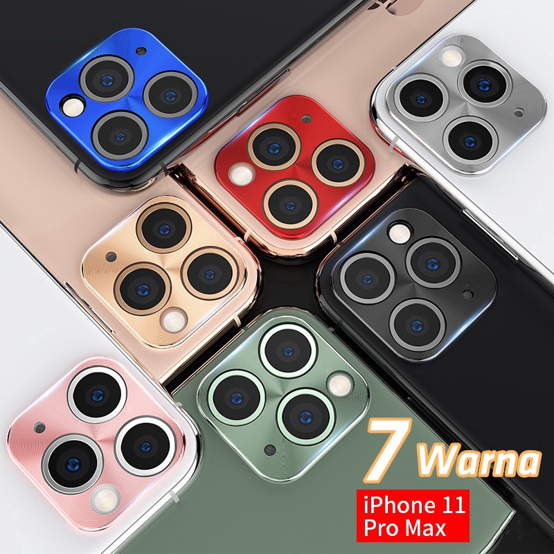 Pelindung Lensa Kamera Bahan Kaca Bentuk Bulat Untuk for iphone 11 Pro Max Iphone 11