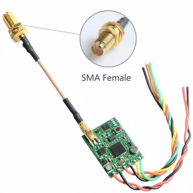 ~~~] AKK Race VTX 25mw 200mw Switchable Config OSD Video Transmitter +mic