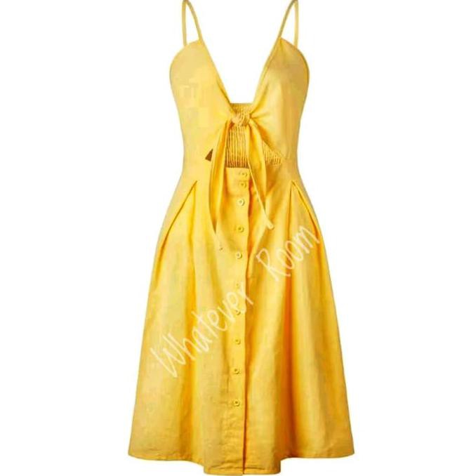 Bellini - Sexy Summer Dress Red Cut Out Bow