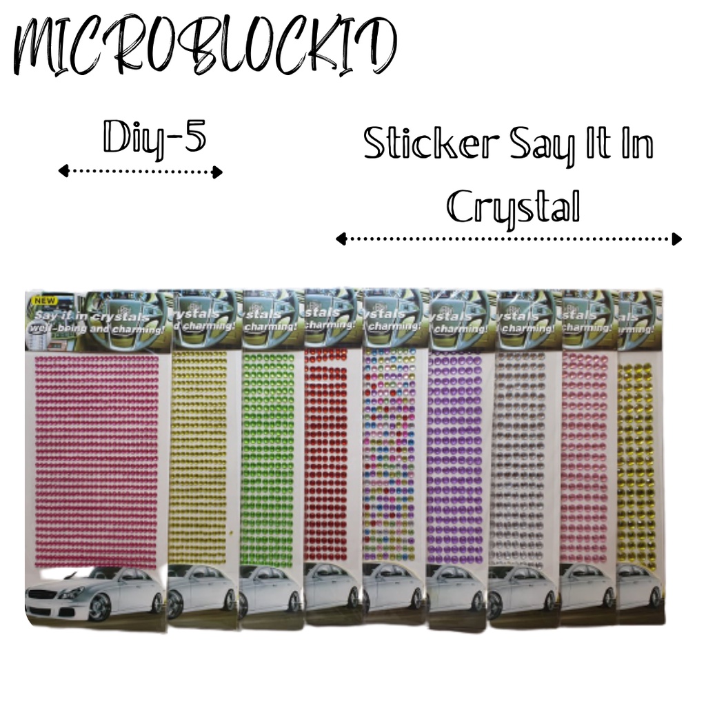 

STICKER DIY-5 SAY IT IN CRYSTAL STICKER MANIK MANIK