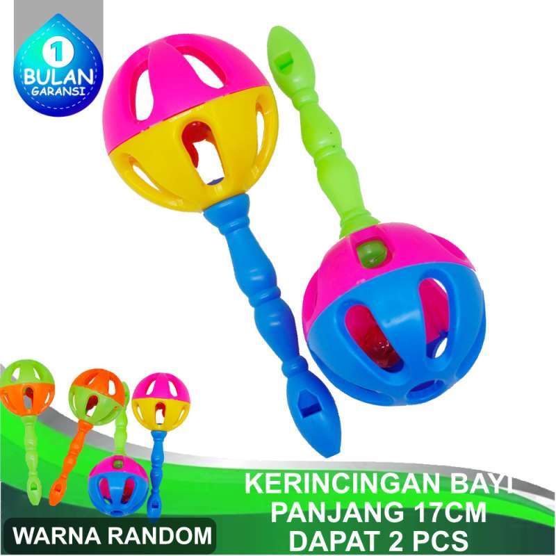 Mainan Kerincingan Bayi Stik Bola - Kricikan Bayi -  Mainan Musik Goncang Tangan Bayi Baby Rattle T