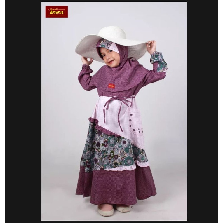Gamis Dannis anak no 12 /Busana anak perempuan/Jubah anak perempuan