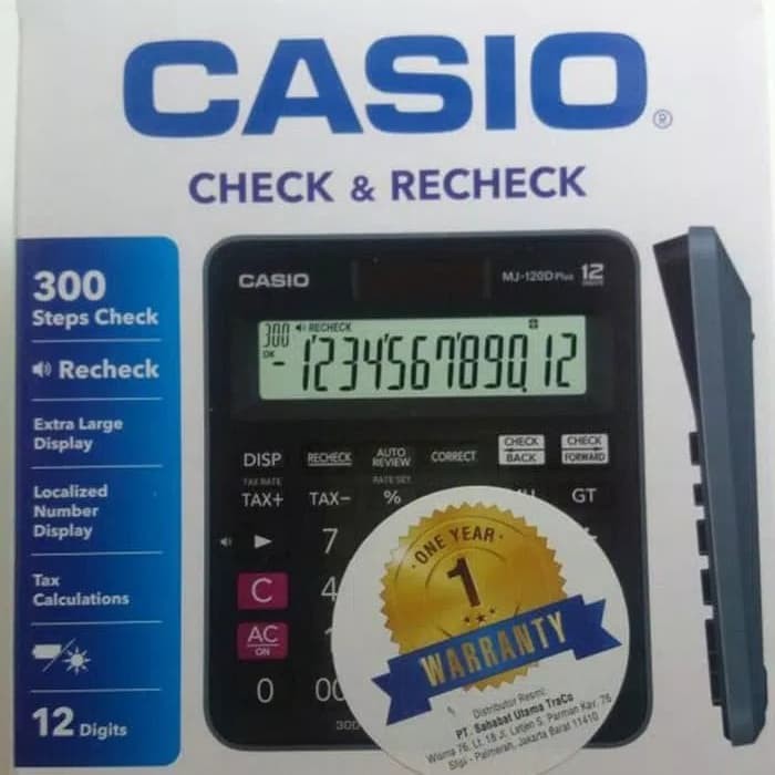 

Murah Casio MJ-120 D PLUS CHECK & CORRECT Kalkulator / Calculator MJ 120D Keren