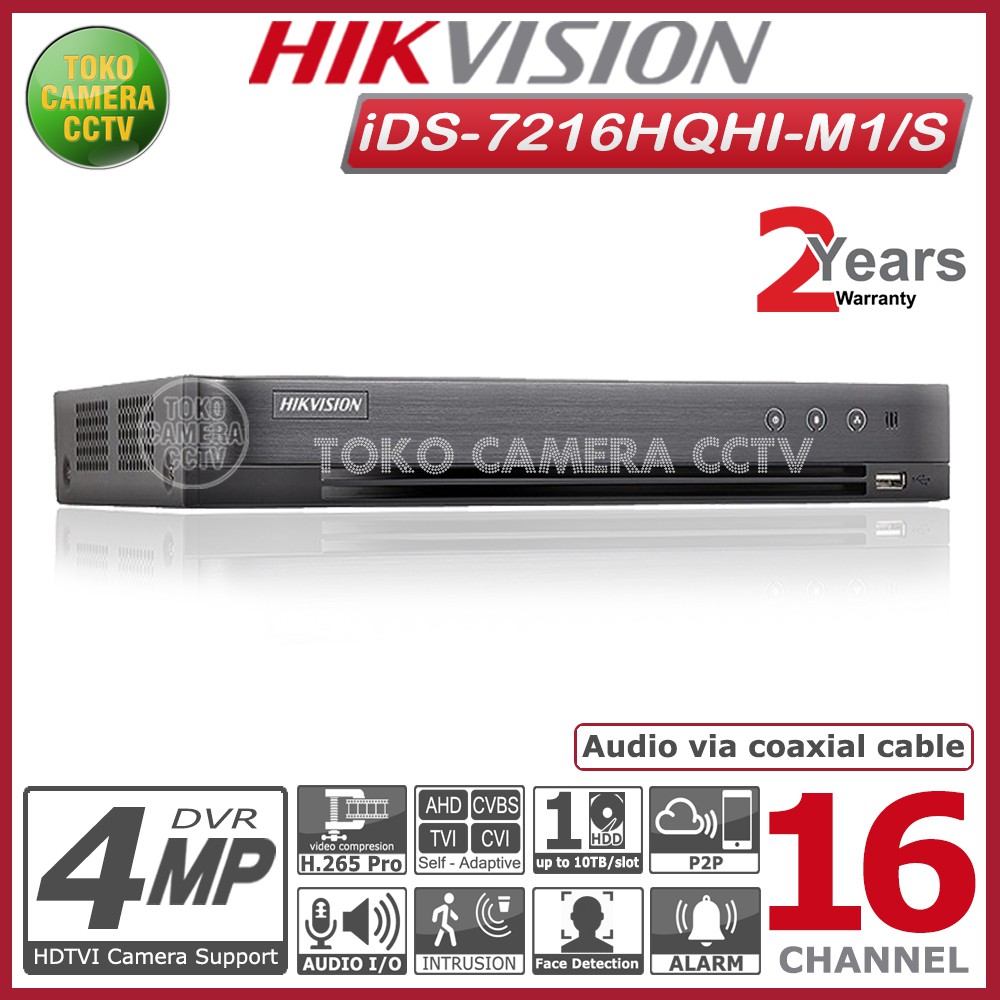 DVR HIKVISION 16 CHANNEL iDS-7216HQHI-M1/S