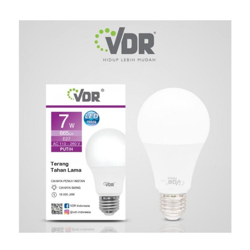 Bohlam LED VDR / Lampu LED VDR / LAMPU LED VDR ECO BRIGHGT / Lampu LED Bulb Murah 7W VDR
