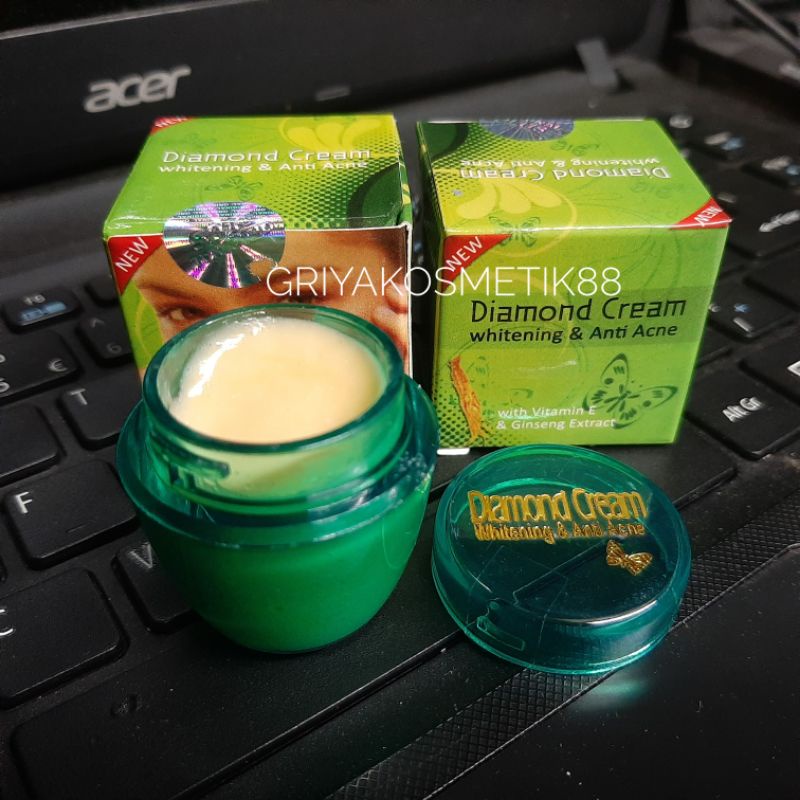 CREAM DIAMOND WHITENING ANTI ACNE GINSENG ORI IMELIA ecer