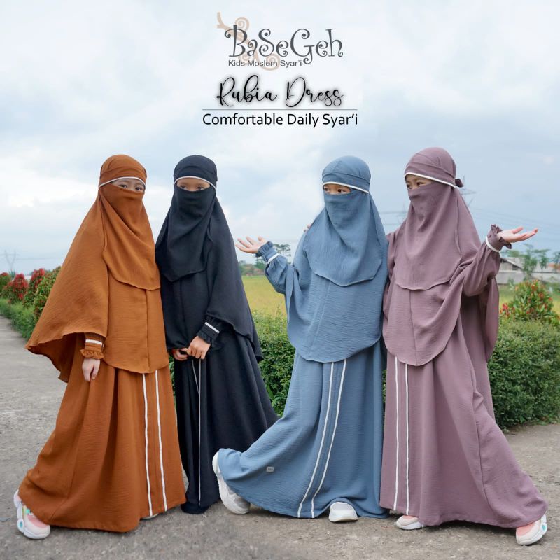 Basegeh || Set Gamis Anak Rubia Series